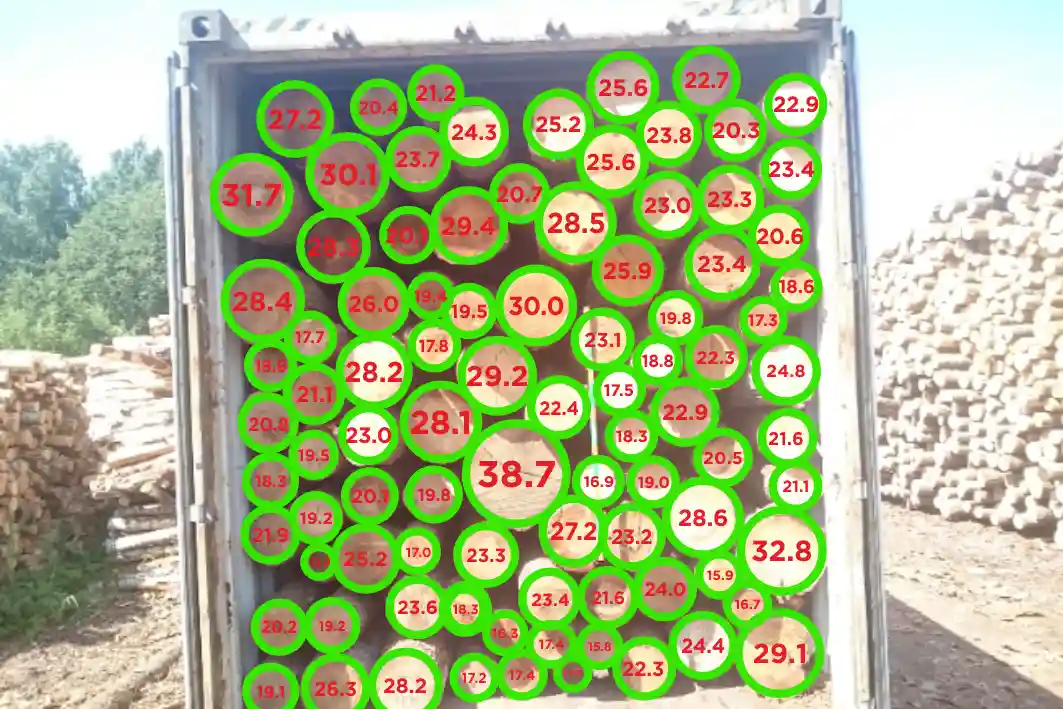 Container digital measurements